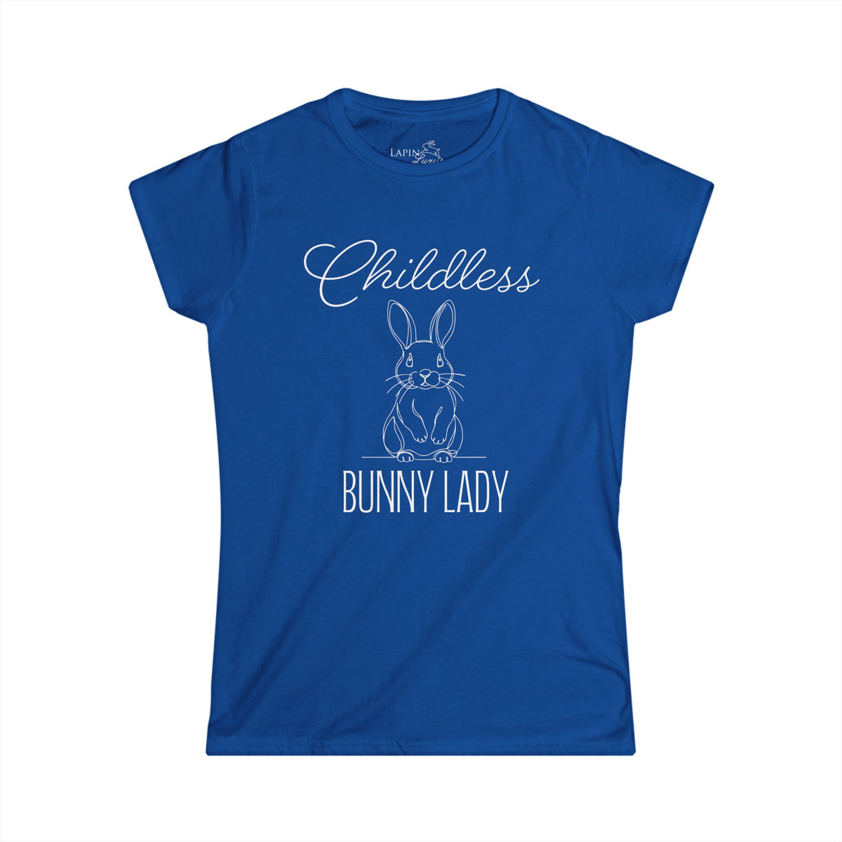 Childless Bunny Lady Women's Fitted Tee