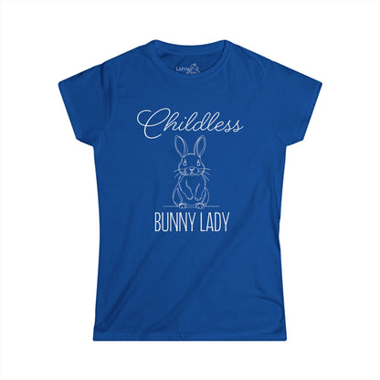 Childless Bunny Lady Women's Fitted Tee