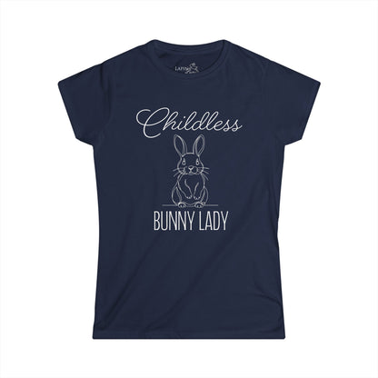 Childless Bunny Lady Women's Fitted Tee