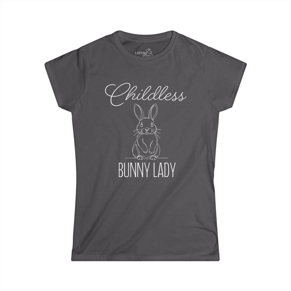 Childless Bunny Lady Women's Fitted Tee