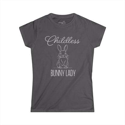 Childless Bunny Lady Women's Fitted Tee