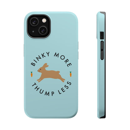 Binky Bunny Magnetic Phone Case (Pastel Blue)