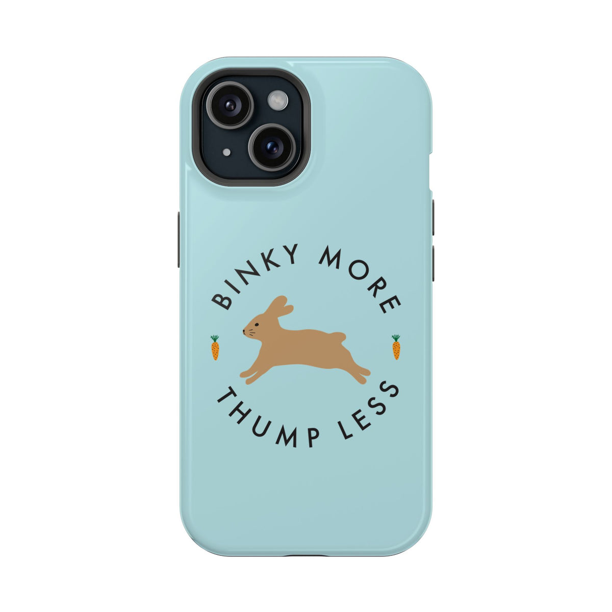 Binky Bunny Magnetic Phone Case (Pastel Blue)