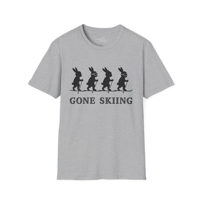 Bunnies Gone Skiing Unisex Tee