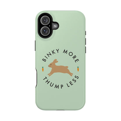 Binky Bunny Magnetic Phone Case (Pastel Green)