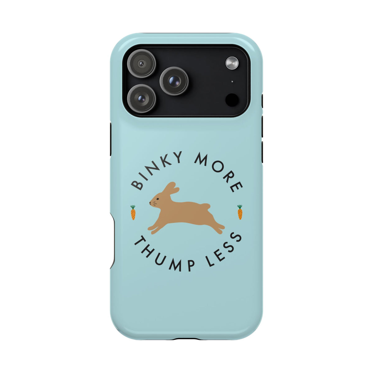 Binky Bunny Magnetic Phone Case (Pastel Blue)