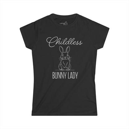 Childless Bunny Lady Women's Fitted Tee