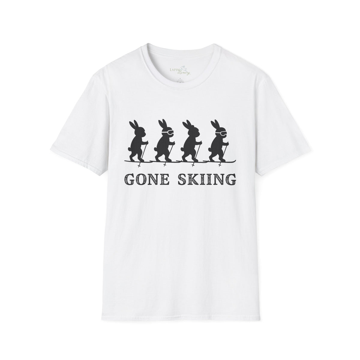 Bunnies Gone Skiing Unisex Tee