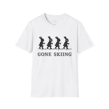 Bunnies Gone Skiing Unisex Tee