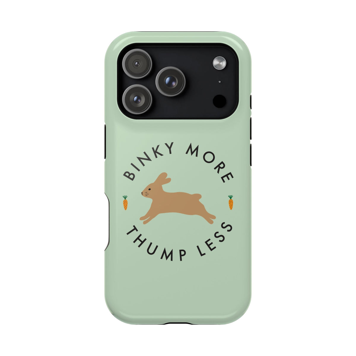 Binky Bunny Magnetic Phone Case (Pastel Green)