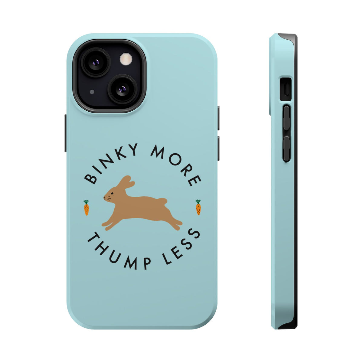 Binky Bunny Magnetic Phone Case (Pastel Blue)