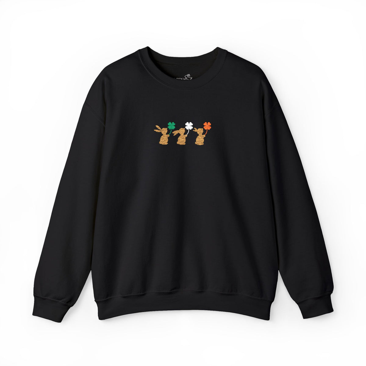 Shamrock Bunny Embroidered Crewneck Sweatshirt