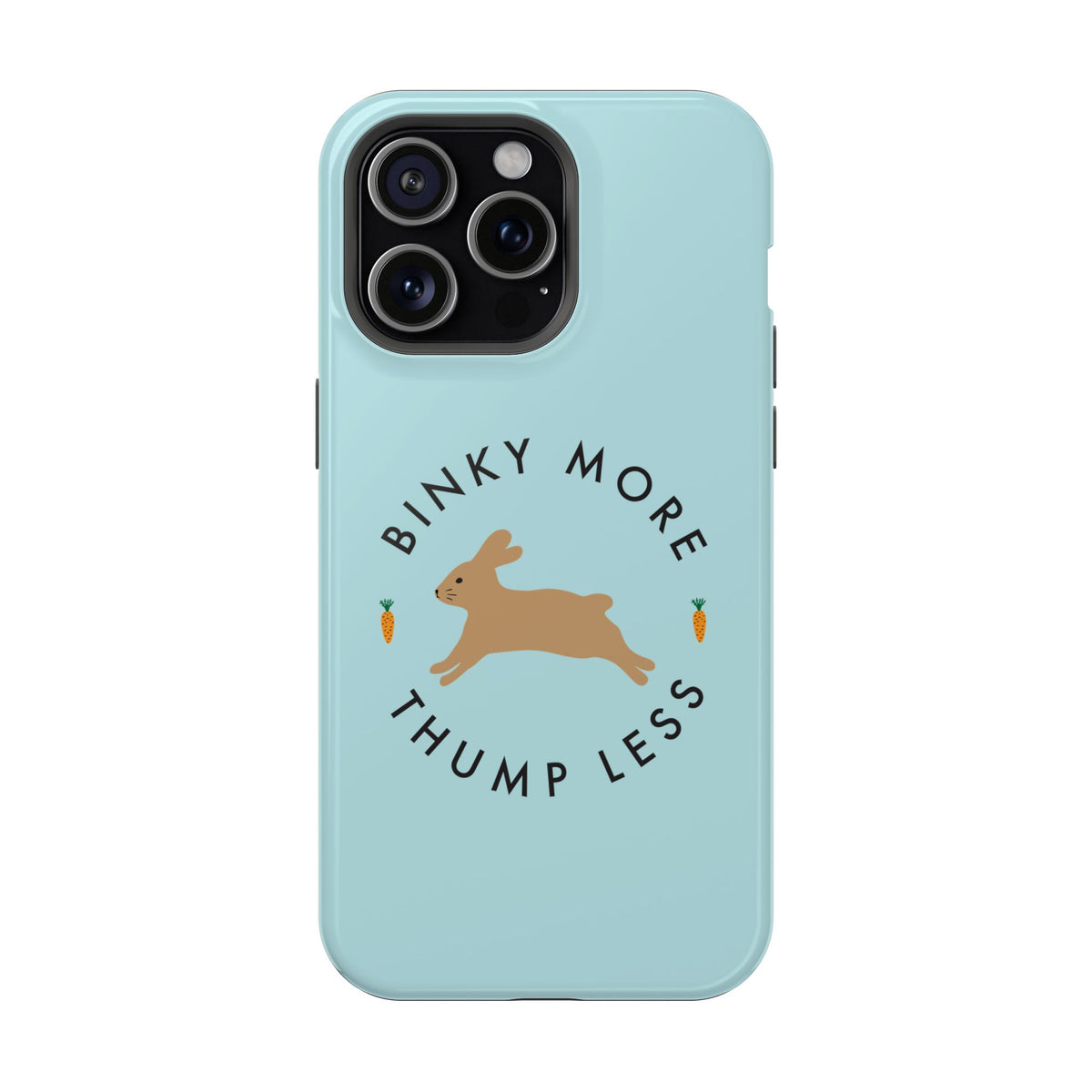Binky Bunny Magnetic Phone Case (Pastel Blue)