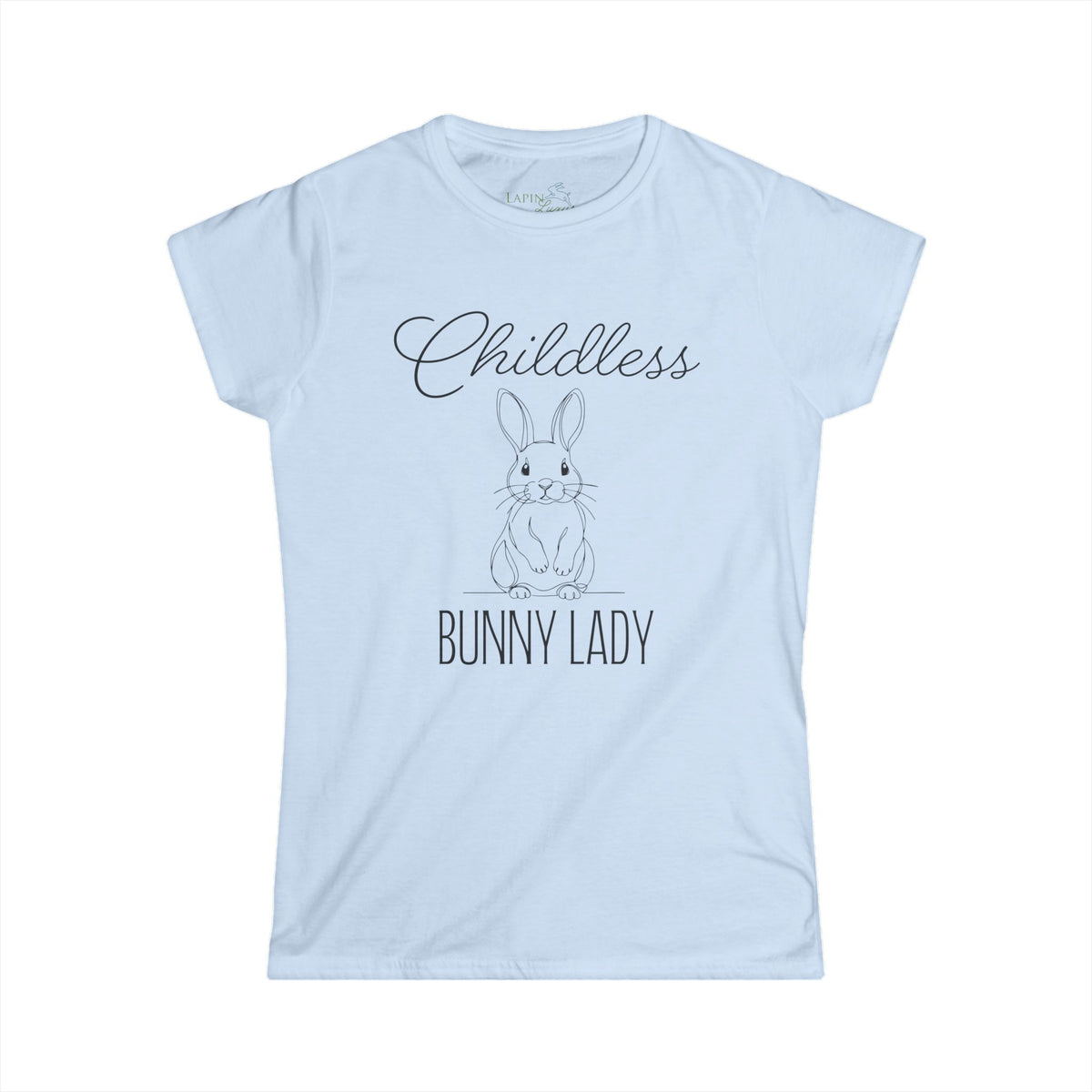 Childless Bunny Lady Women's Fitted Tee