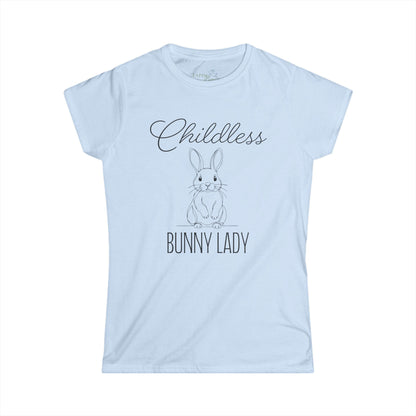 Childless Bunny Lady Women's Fitted Tee