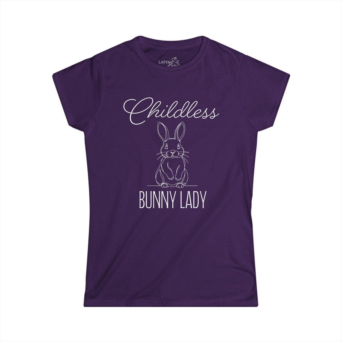 Childless Bunny Lady Women's Fitted Tee