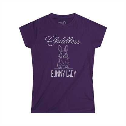 Childless Bunny Lady Women's Fitted Tee