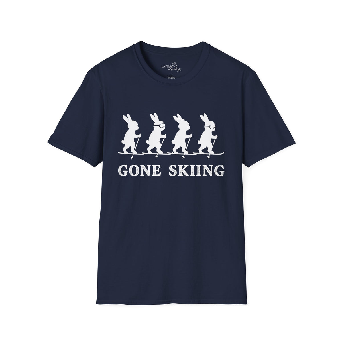 Bunnies Gone Skiing Unisex Tee