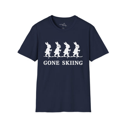 Bunnies Gone Skiing Unisex Tee