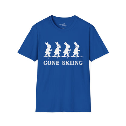 Bunnies Gone Skiing Unisex Tee