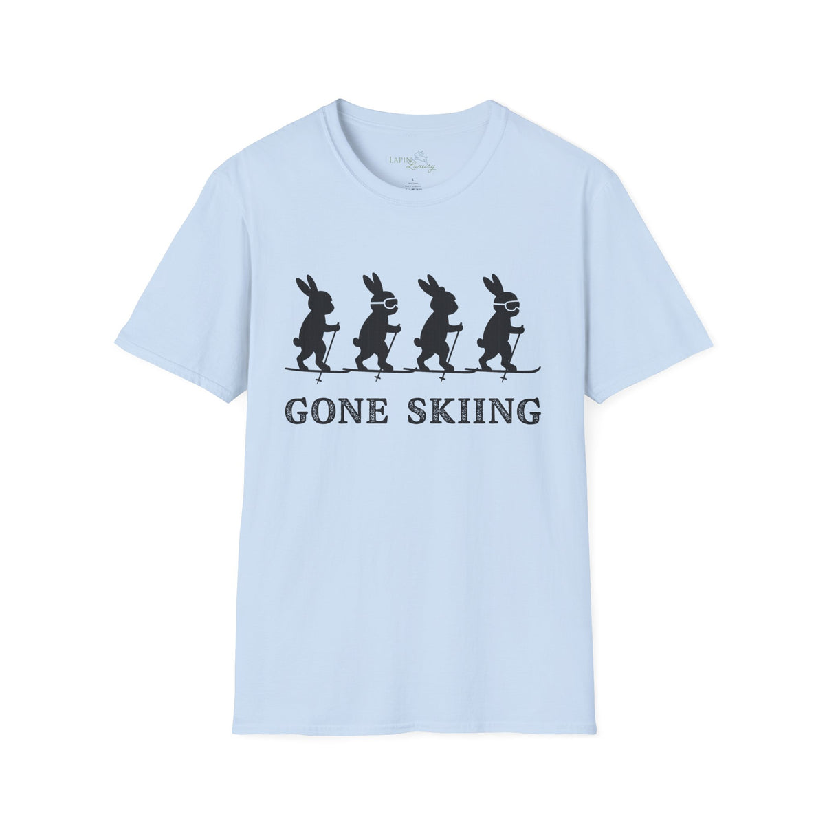 Bunnies Gone Skiing Unisex Tee