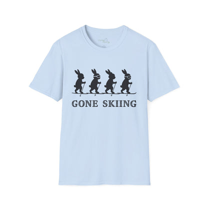 Bunnies Gone Skiing Unisex Tee