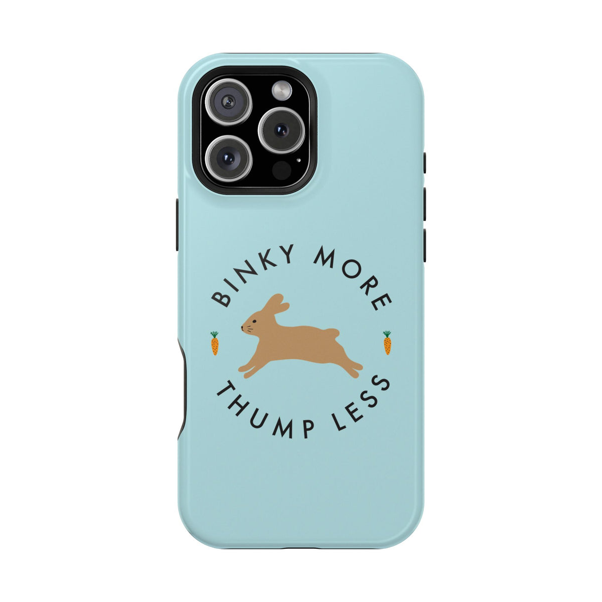 Binky Bunny Magnetic Phone Case (Pastel Blue)