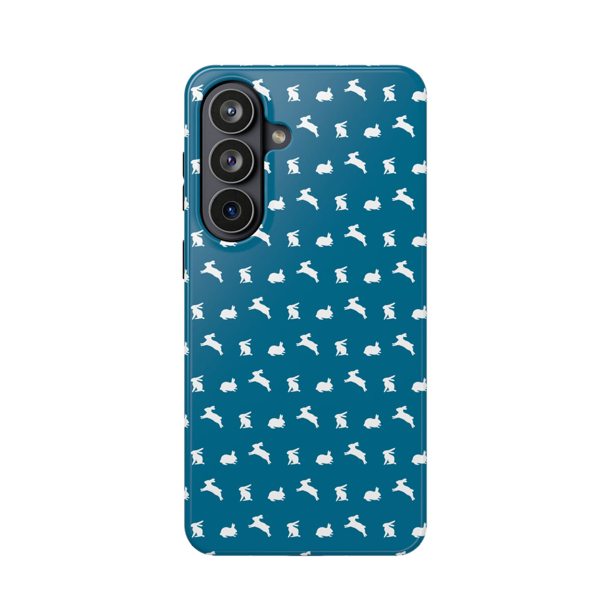 Playing Bunnies Magnetic Phone Case (Vibrant Blue)