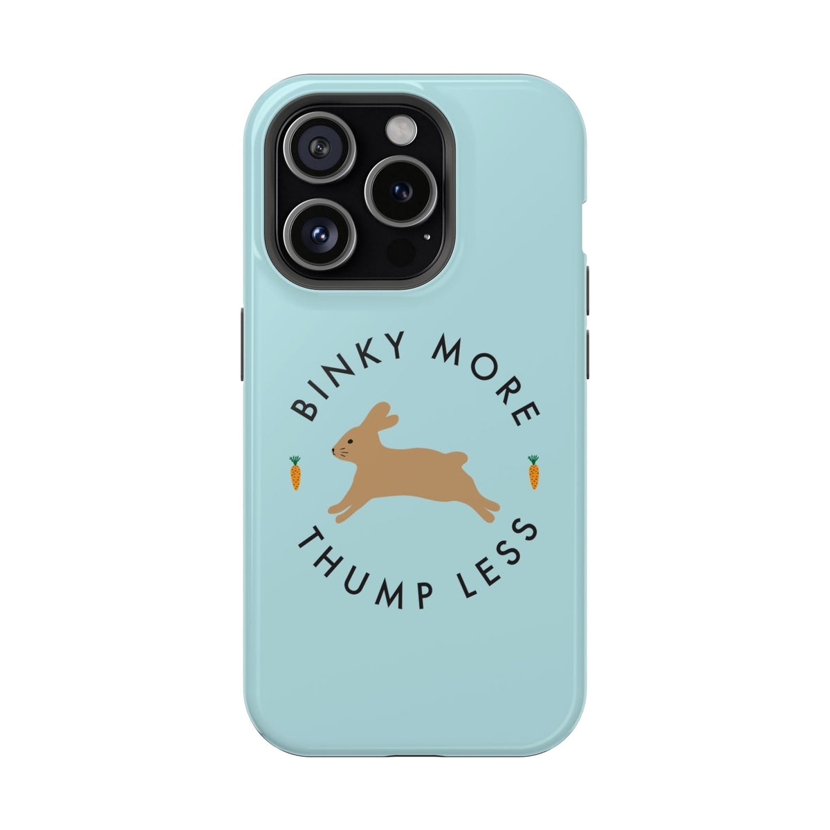 Binky Bunny Magnetic Phone Case (Pastel Blue)