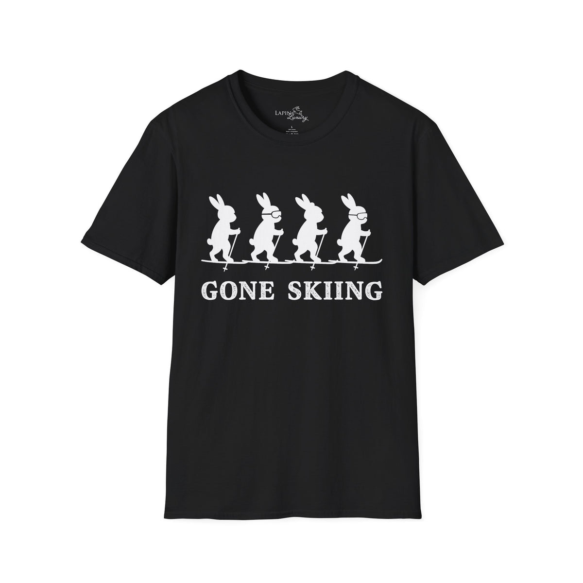 Bunnies Gone Skiing Unisex Tee
