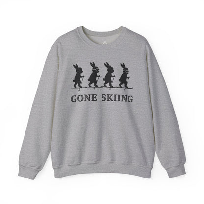 Bunnies Gone Skiing Crewneck Sweatshirt