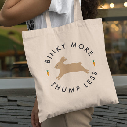 Binky Bunny Canvas Tote Bag