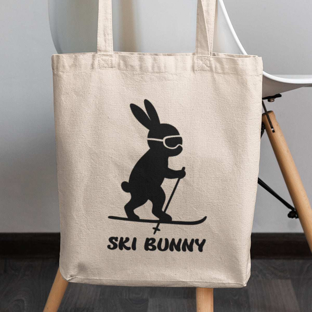 Ski Bunny Canvas Tote Bag