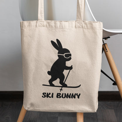 Ski Bunny Canvas Tote Bag