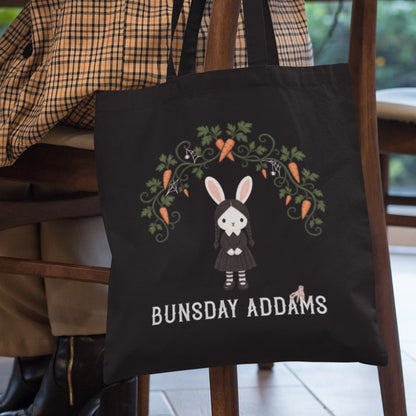 Bunsday Addams Canvas Tote Bag