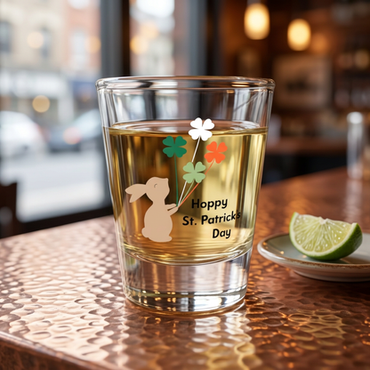 Hoppy St. Patrick's Day 1.5oz Shot Glass