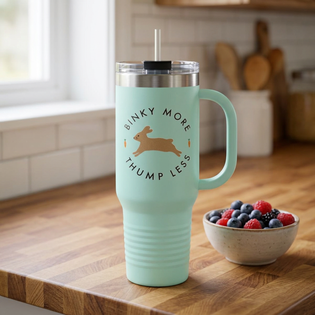Binky Bunny 40oz Travel Mug