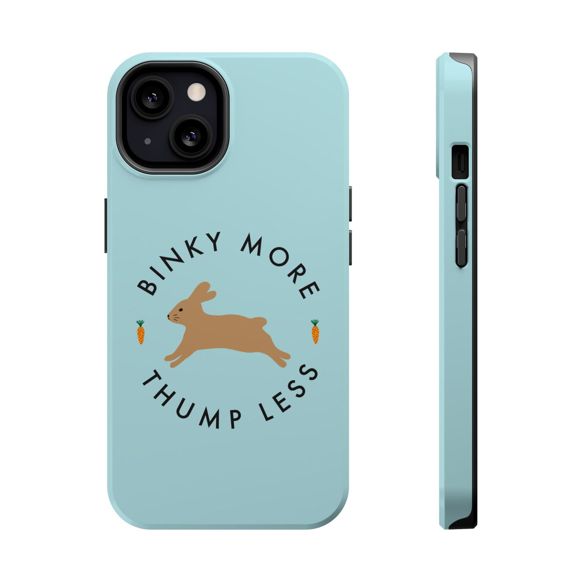 Binky Bunny Magnetic Phone Case (Pastel Blue)