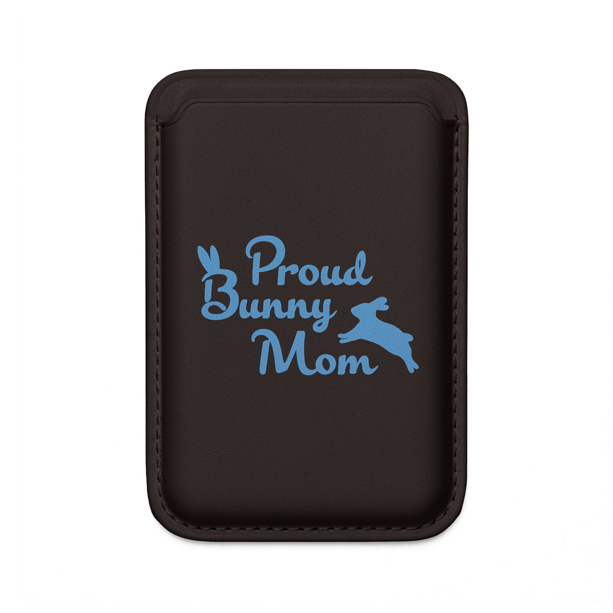 Proud Bunny Mom Magnetic Phone Wallet (Blue)