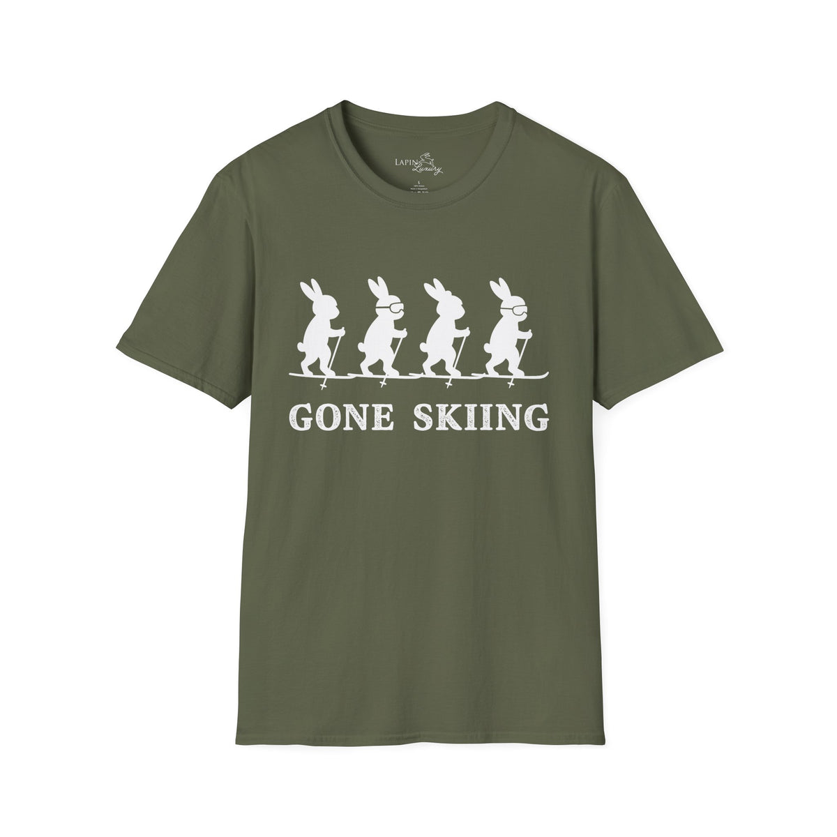 Bunnies Gone Skiing Unisex Tee