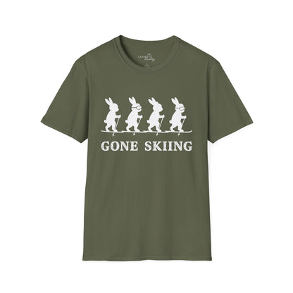 Bunnies Gone Skiing Unisex Tee