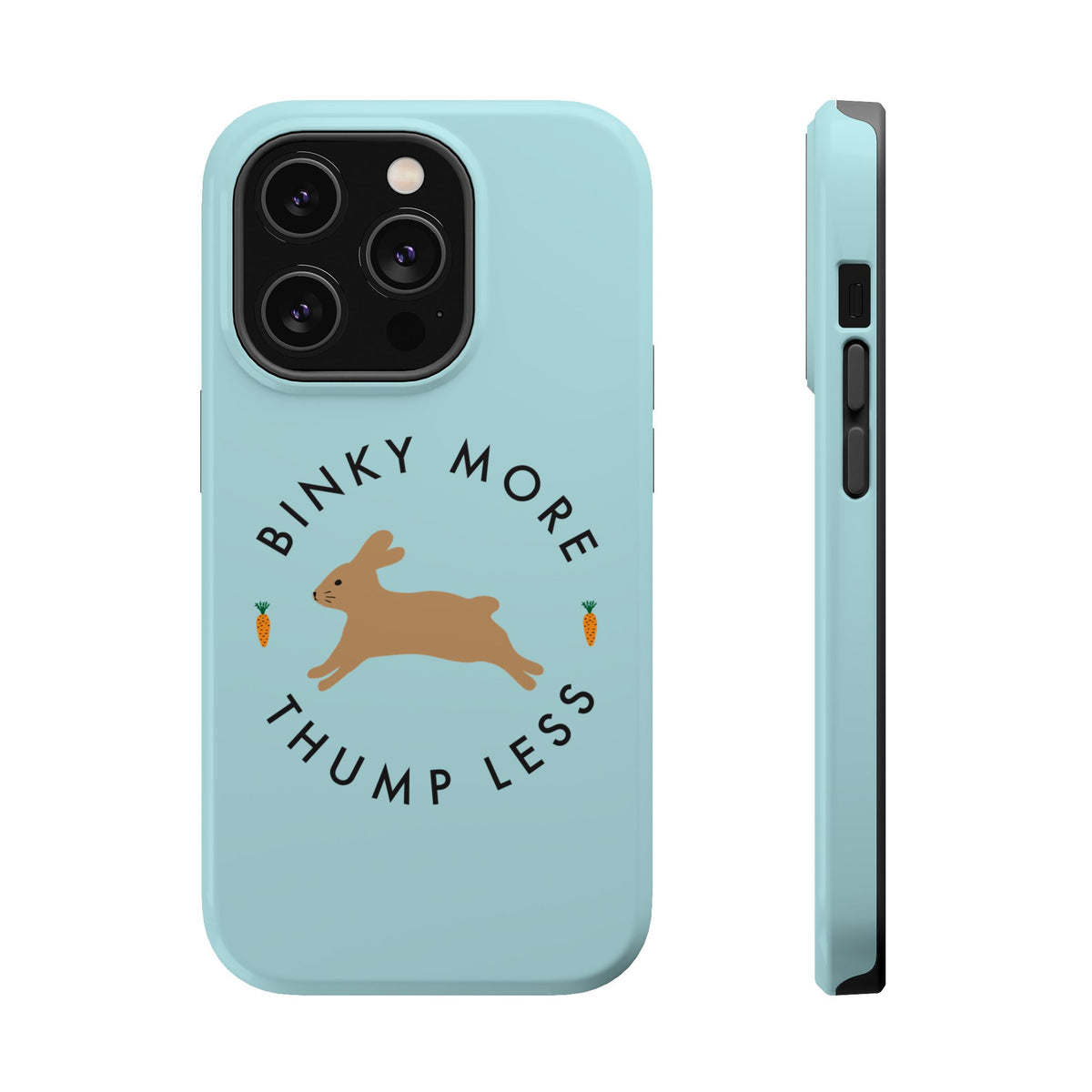 Binky Bunny Magnetic Phone Case (Pastel Blue)