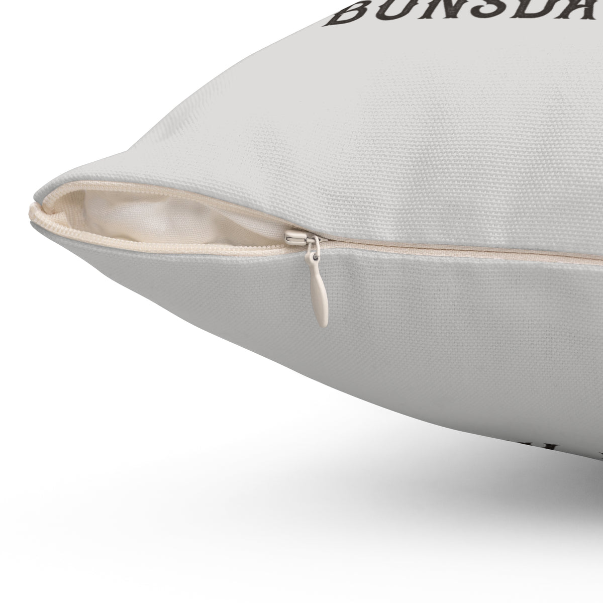 Bunsday Addams 16" x 16" Throw Pillow (Gray)