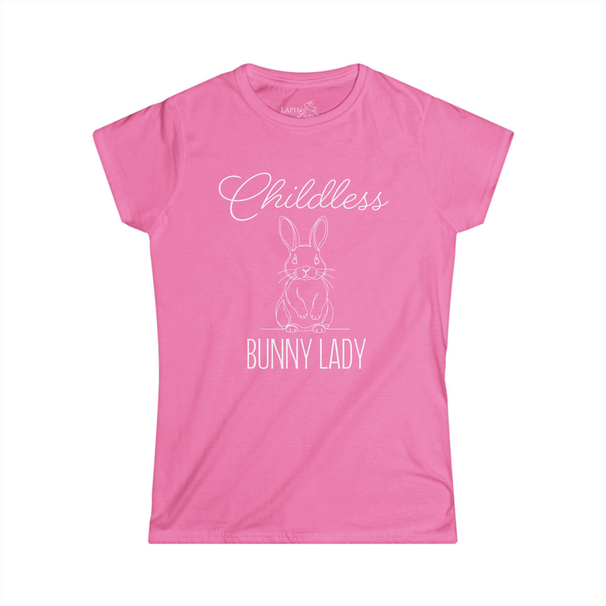 Childless Bunny Lady Women's Fitted Tee