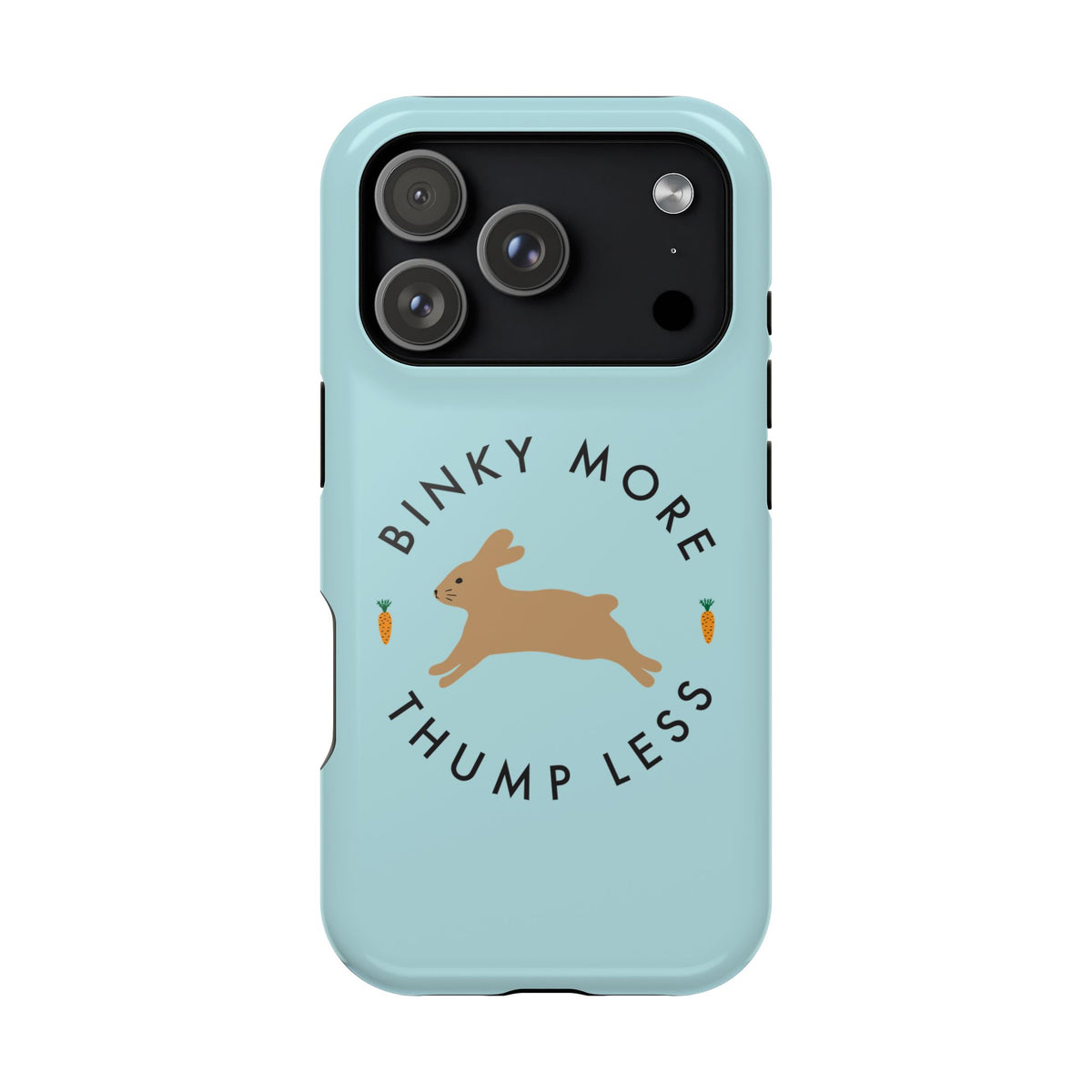 Binky Bunny Magnetic Phone Case (Pastel Blue)