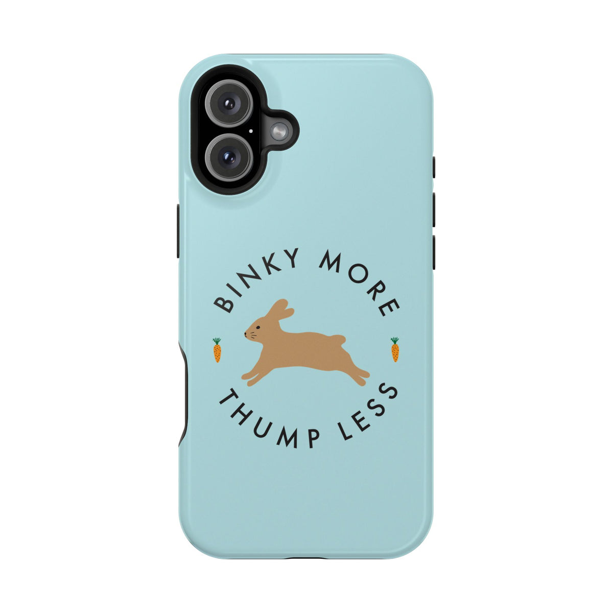 Binky Bunny Magnetic Phone Case (Pastel Blue)