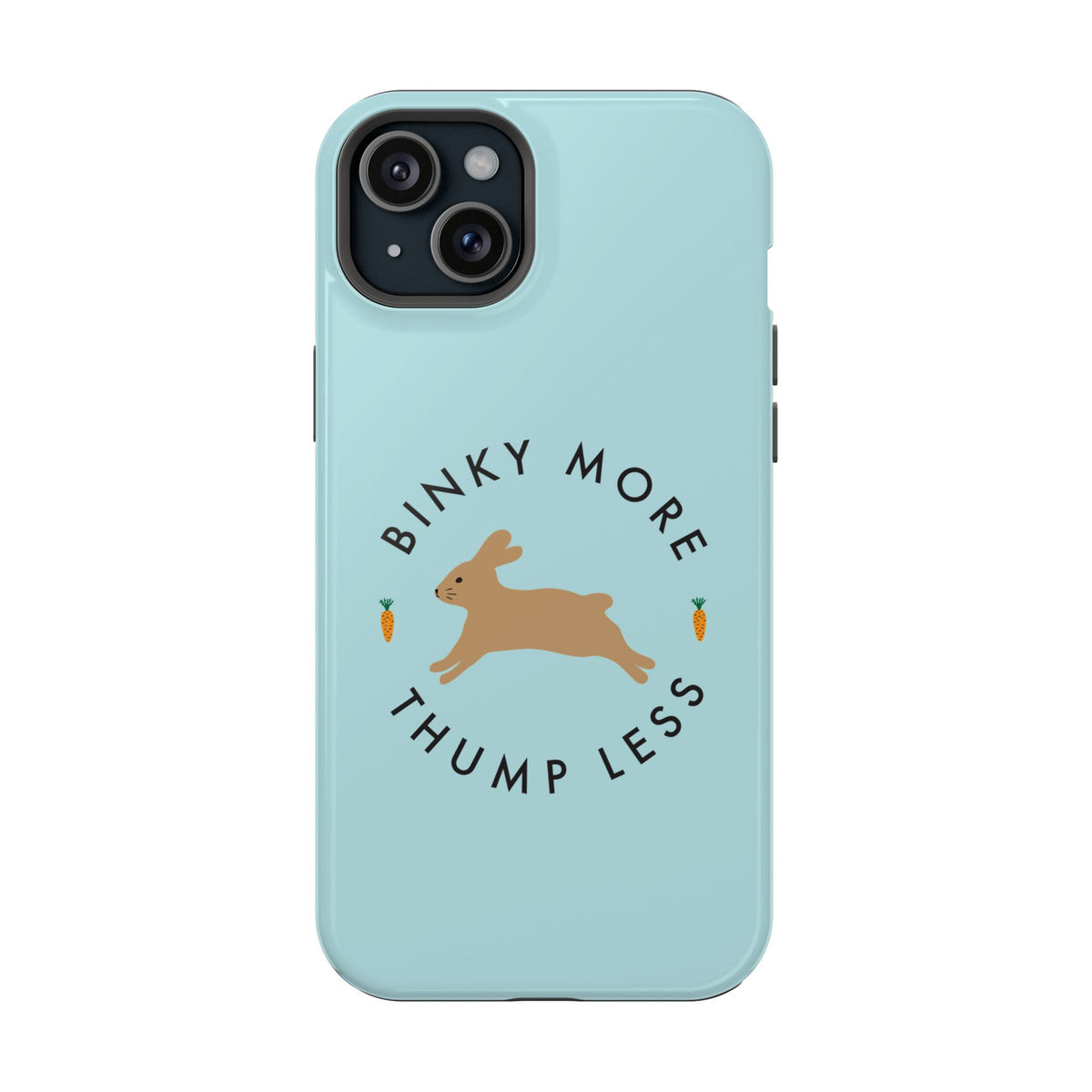 Binky Bunny Magnetic Phone Case (Pastel Blue)