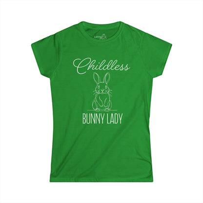 Childless Bunny Lady Women's Fitted Tee
