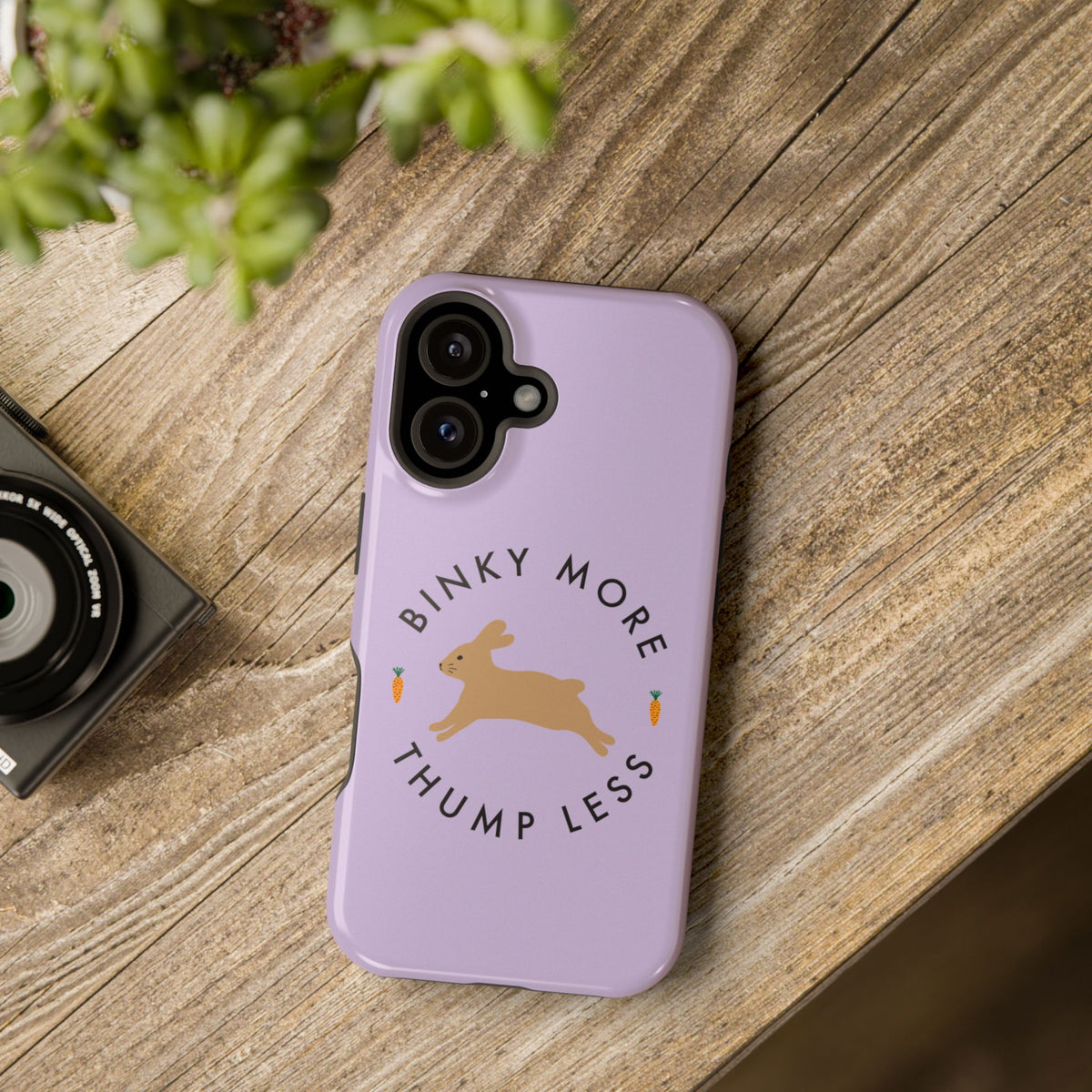 Binky Bunny Magnetic Phone Case (Pastel Purple)